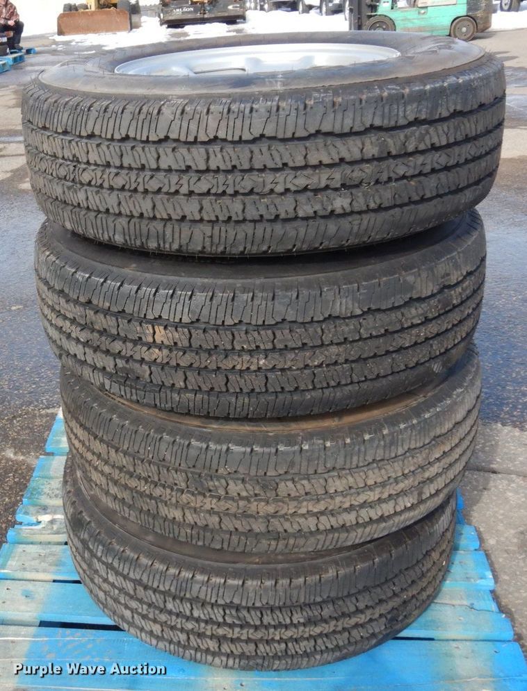 image for item DQ7296 (4) Firestone LT245/75R17 tires and wheels
