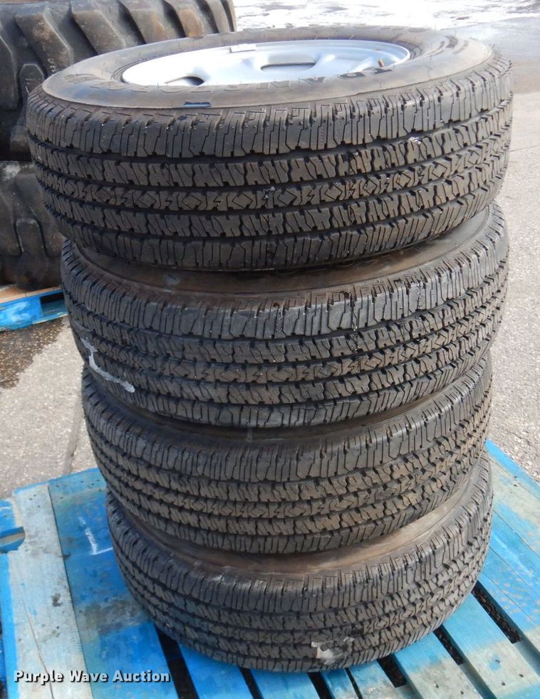 image for item DQ7296 (4) Firestone LT245/75R17 tires and wheels