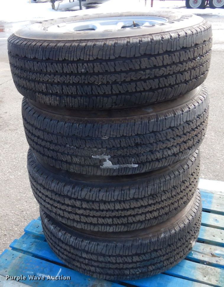 image for item DQ7296 (4) Firestone LT245/75R17 tires and wheels