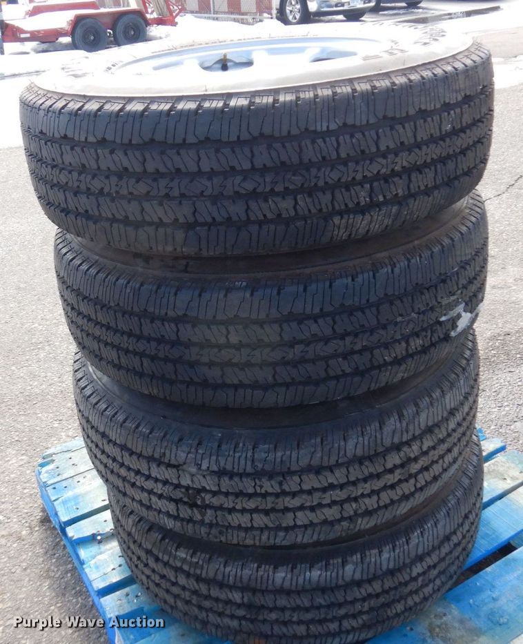 image for item DQ7296 (4) Firestone LT245/75R17 tires and wheels