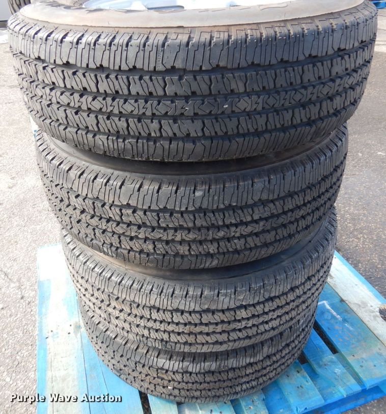 image for item DQ7296 (4) Firestone LT245/75R17 tires and wheels