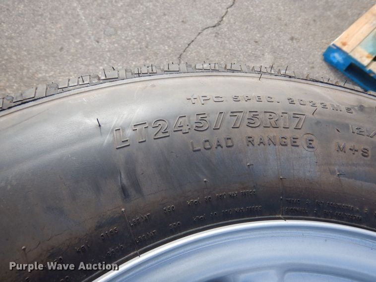 image for item DQ7296 (4) Firestone LT245/75R17 tires and wheels