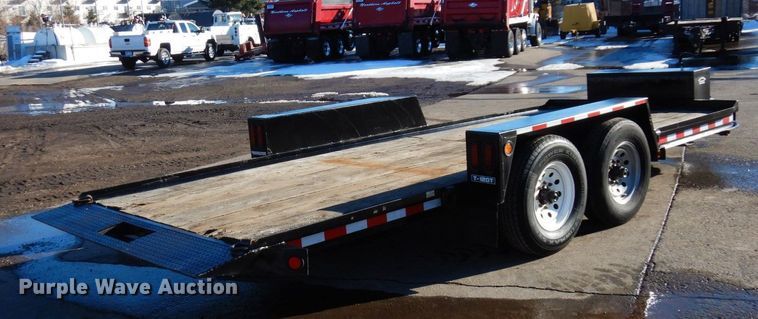 image for item KU9733 2008 Towmaster T-12DT  tilt deck equipment trailer