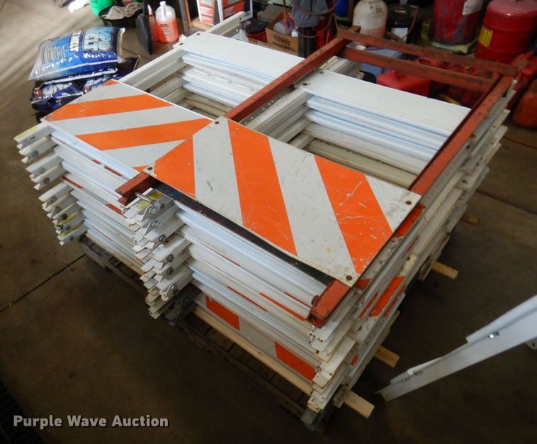 image for item KU9768 Approximately 20 road barricades