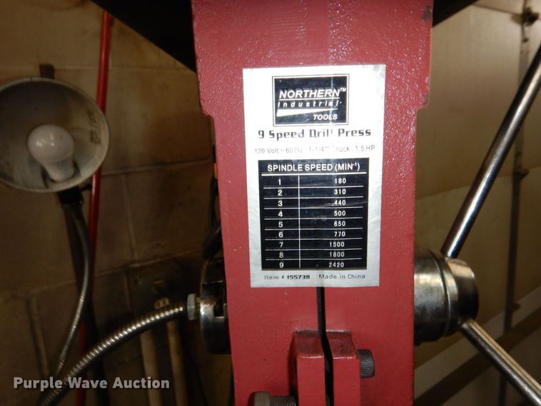 image for item KU9816 Northern Industrial Tools  drill press