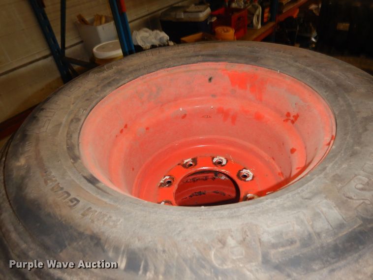 image for item KU9850 (4) 12-16.5 skid steer tires and wheels
