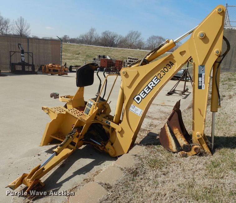 image for item DK7651 John Deere Worksite Pro BH11  skid steer backhoe