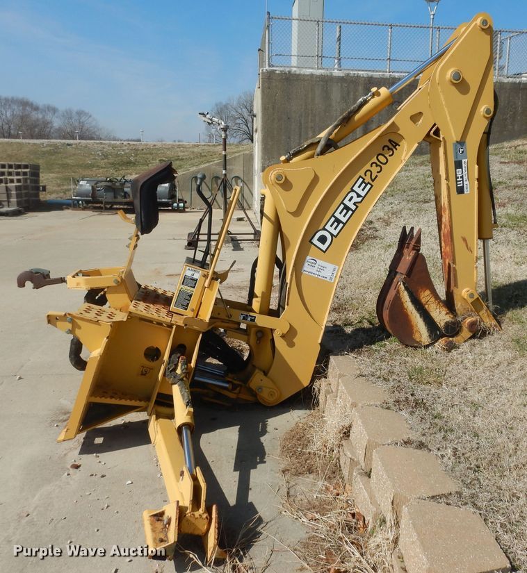 image for item DK7651 John Deere Worksite Pro BH11  skid steer backhoe