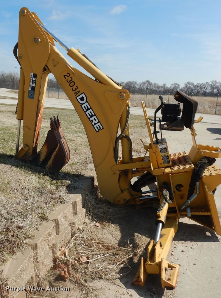 image for item DK7651 John Deere Worksite Pro BH11  skid steer backhoe