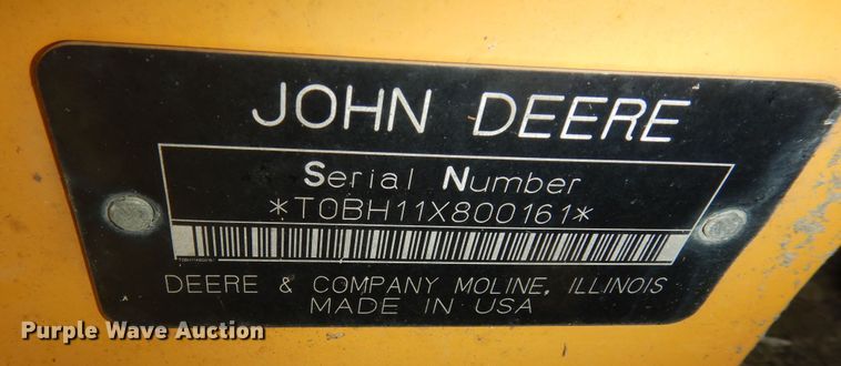 image for item DK7651 John Deere Worksite Pro BH11  skid steer backhoe