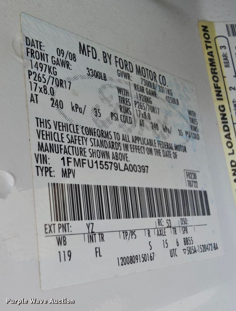 image for item DK7673 2009 Ford Expedition  SUV