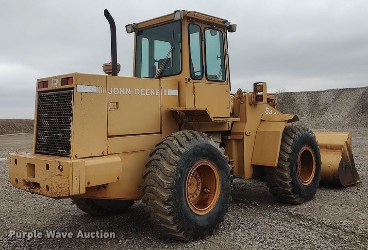 image for item DO3835 1987 John Deere 544E  wheel loader