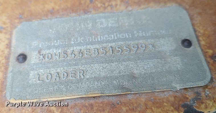 image for item DO3835 1987 John Deere 544E  wheel loader