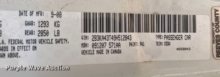 image for item DP0012 2009 Dodge Charger