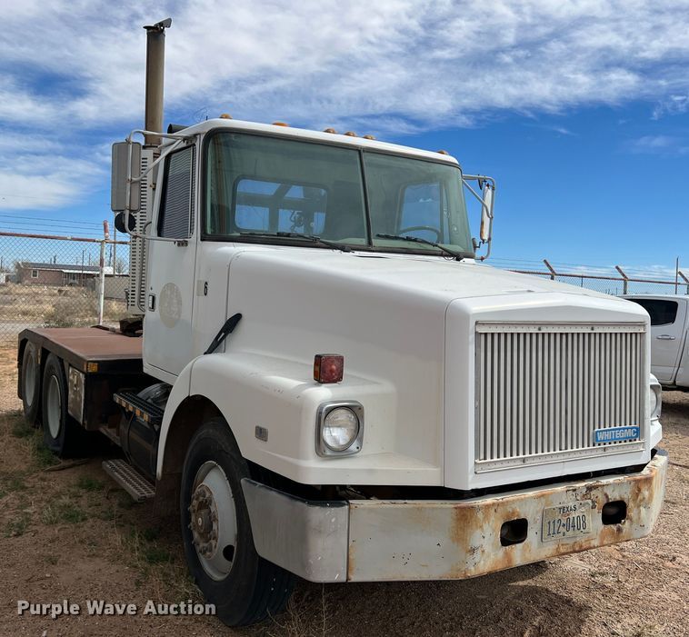 1993 White GMC winch truck in Pecos, TX Item DP0016 sold Purple Wave