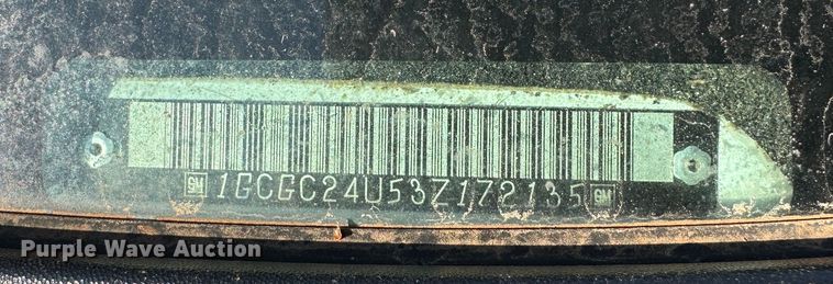 image for item DR6053 2003 Chevrolet Silverado 2500  pickup truck