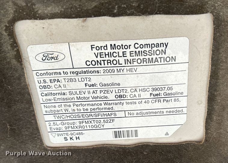 image for item DR6055 2009 Ford Escape Hybrid  SUV