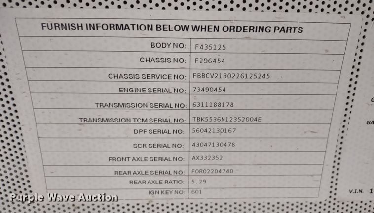 image for item DR8255 2014 Blue Bird Vision  school bus