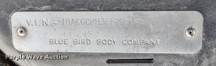 image for item DR8255 2014 Blue Bird Vision  school bus