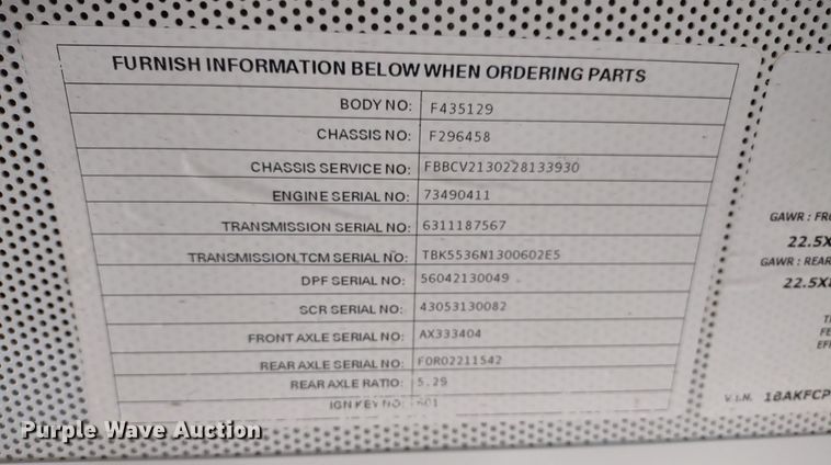 image for item DR8256 2014 Blue Bird Vision  school bus