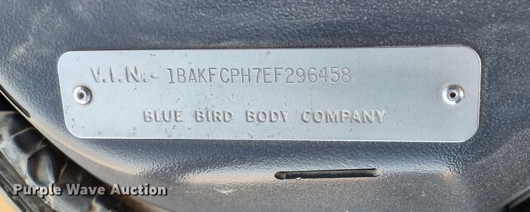 image for item DR8256 2014 Blue Bird Vision  school bus