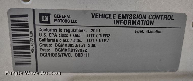 image for item DR8259 2011 Chevrolet Traverse LS  SUV