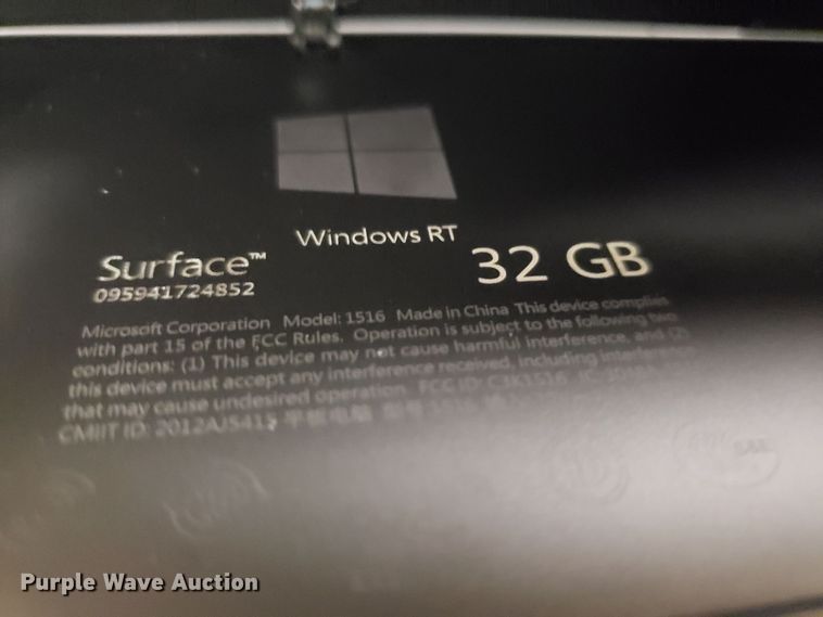 image for item HP9491 (42) Microsoft Surface RT 1516 tablets