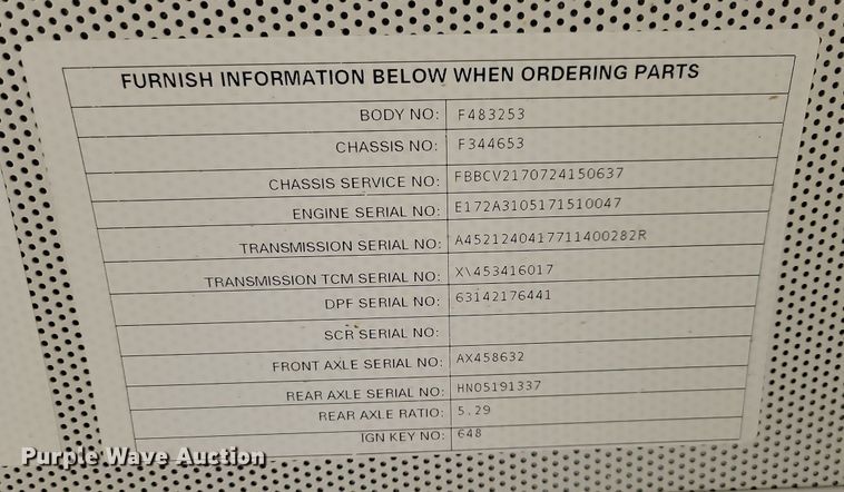 image for item IO9444 2018 Blue Bird  school bus