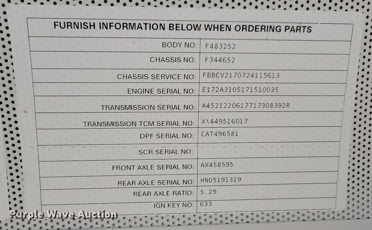 image for item IO9445 2018 Blue Bird  school bus