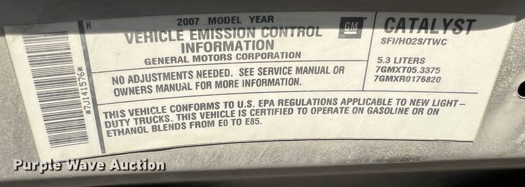 image for item JU9691 2007 Chevrolet Tahoe LS  SUV