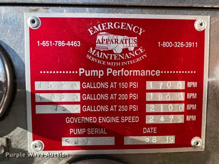 image for item KR9548 1986 Sutphen Deluge  pumper fire truck