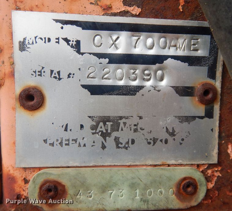 image for item KS9418 Wildcat CX700-AME  compost turner