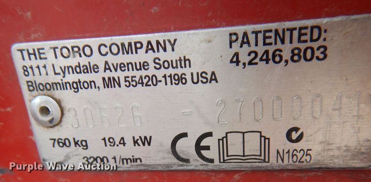 image for item KS9421 Toro Groundmaster 328D  lawn mower