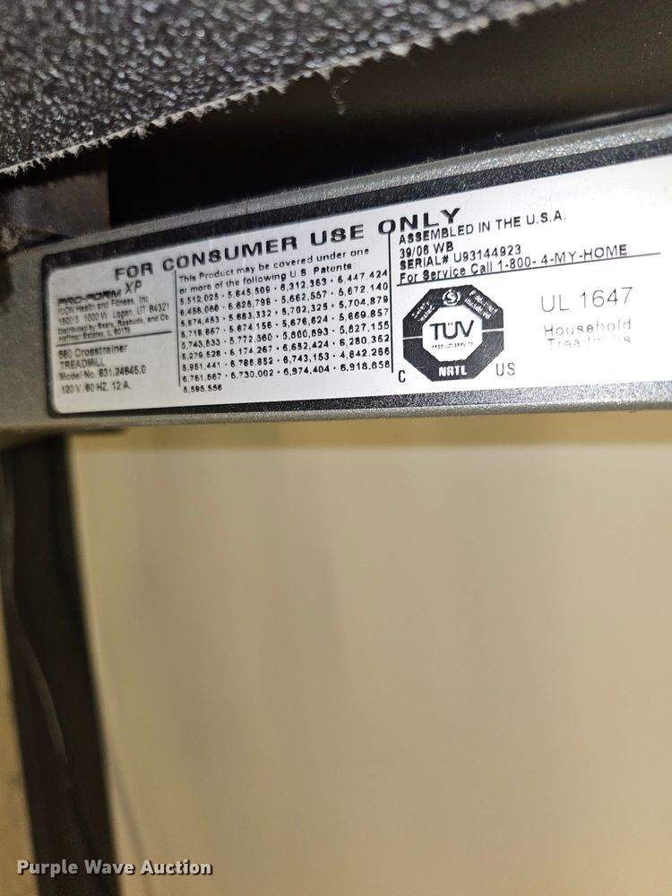 image for item KS9436 Proform XP580  Crosstrainer treadmill