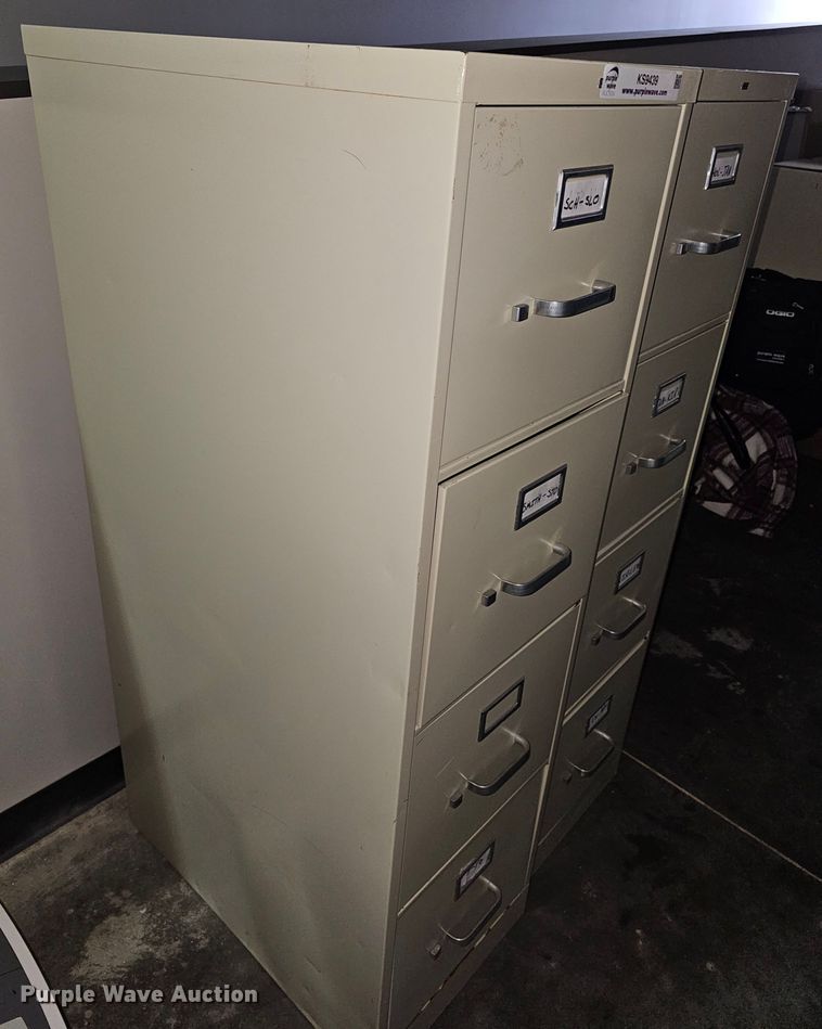image for item KS9439 (2) metal file cabinets