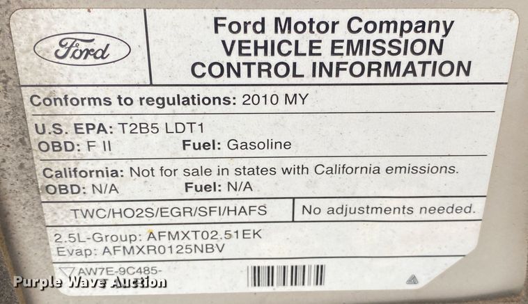 image for item KV9691 2010 Ford Escape  SUV