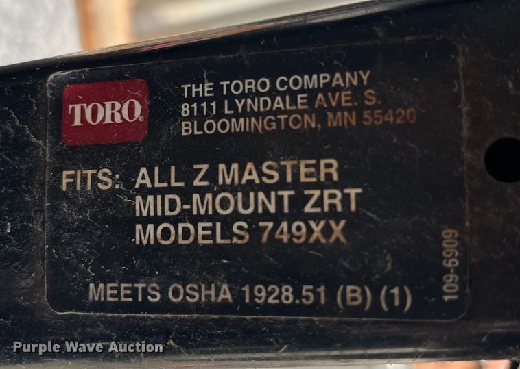 image for item LA9819 Toro Z Master 74915  ZTR lawn mower