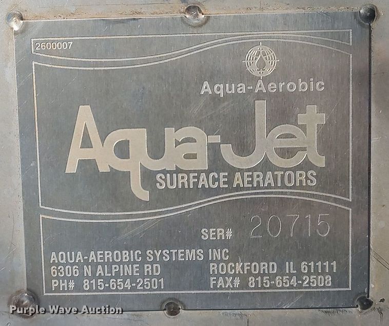 image for item LG9613 (2) Aqua-Aerobic Aqua-Jet surface aerators