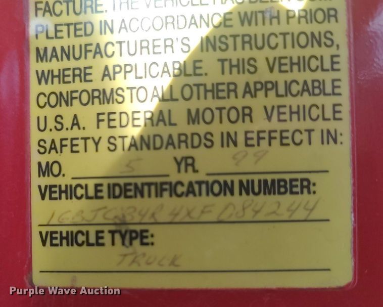 image for item LG9615 1999 Chevrolet C3500  flatbed pickup truck