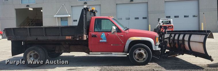 image for item LG9616 1996 Chevrolet C3500  dump flatbed pickup truck