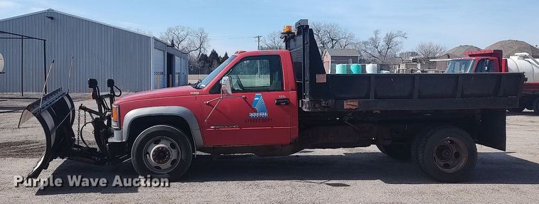 image for item LG9616 1996 Chevrolet C3500  dump flatbed pickup truck
