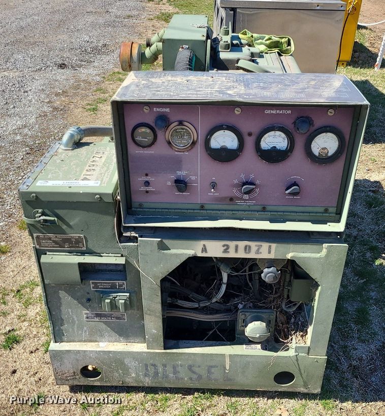 image for item LH9895 1987 U.S. Department Of Defense MEP003A  generator