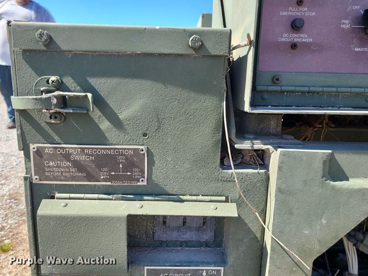 image for item LH9895 1987 U.S. Department Of Defense MEP003A  generator