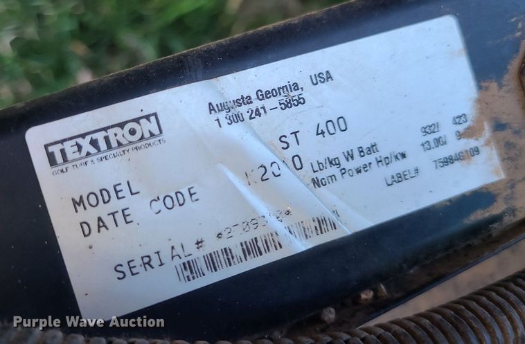 image for item LH9901 2010 EZ GO ST400  utility vehicle