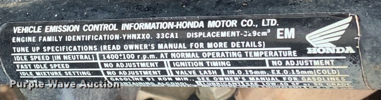 image for item LI9109 2002 Honda TRX350FE  ATV