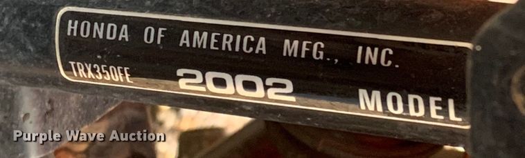 image for item LI9110 2002 Honda TRX250FE  ATV