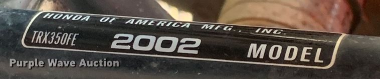 image for item LI9110 2002 Honda TRX250FE  ATV