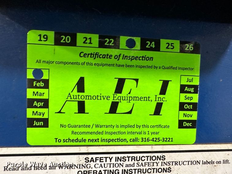 image for item LT9538 Rotary SPO12-11  automotive lift