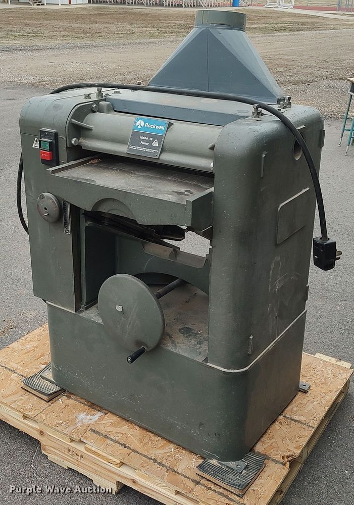 Rockwell 18 planer in Udall, KS Item LT9552 sold Purple Wave