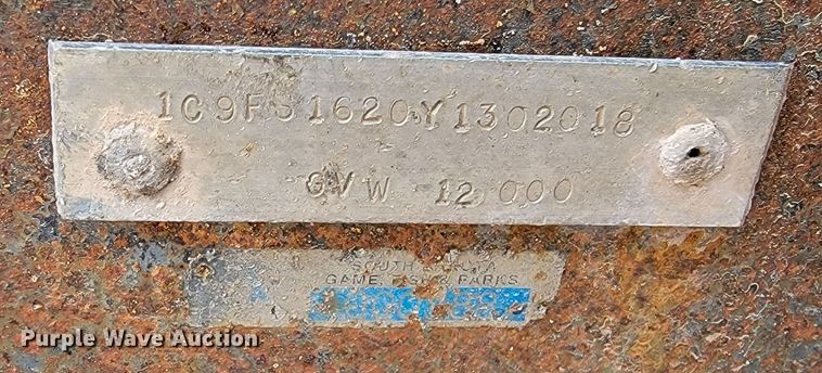 image for item LV9283 2000 Crab Point  equipment trailer